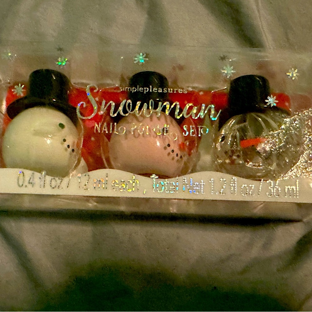 Snowman Nail Polish Set